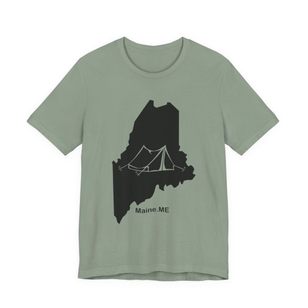 Tent Maine.ME Black Design Short Sleeve Tee